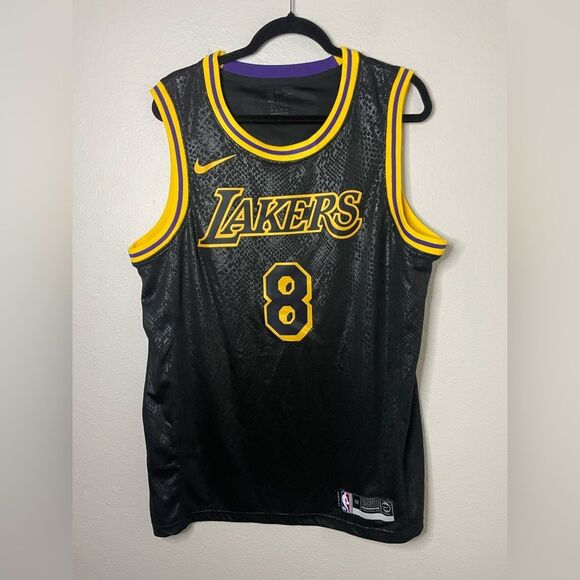 Nike Kobe Mamba Mentality Los Angeles Lakers City Edition Swingman Jersey Large - Picture 2 of 5
